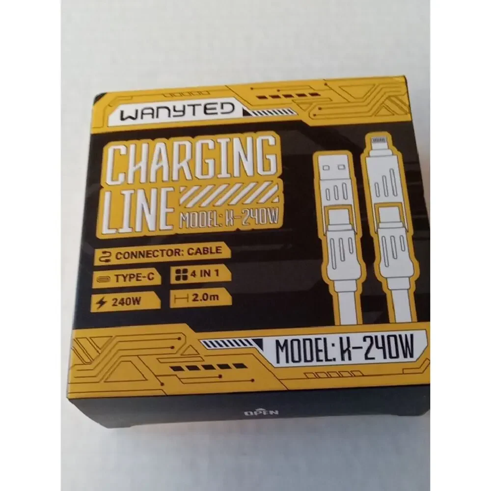 NIB Wanyted Charging Line Type-C Cable in Black